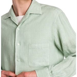 Loro Piana Linen Pocket Button-Down Shirt